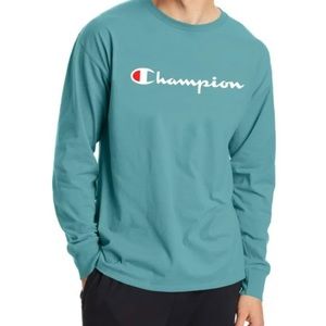 Teal Champion sweater